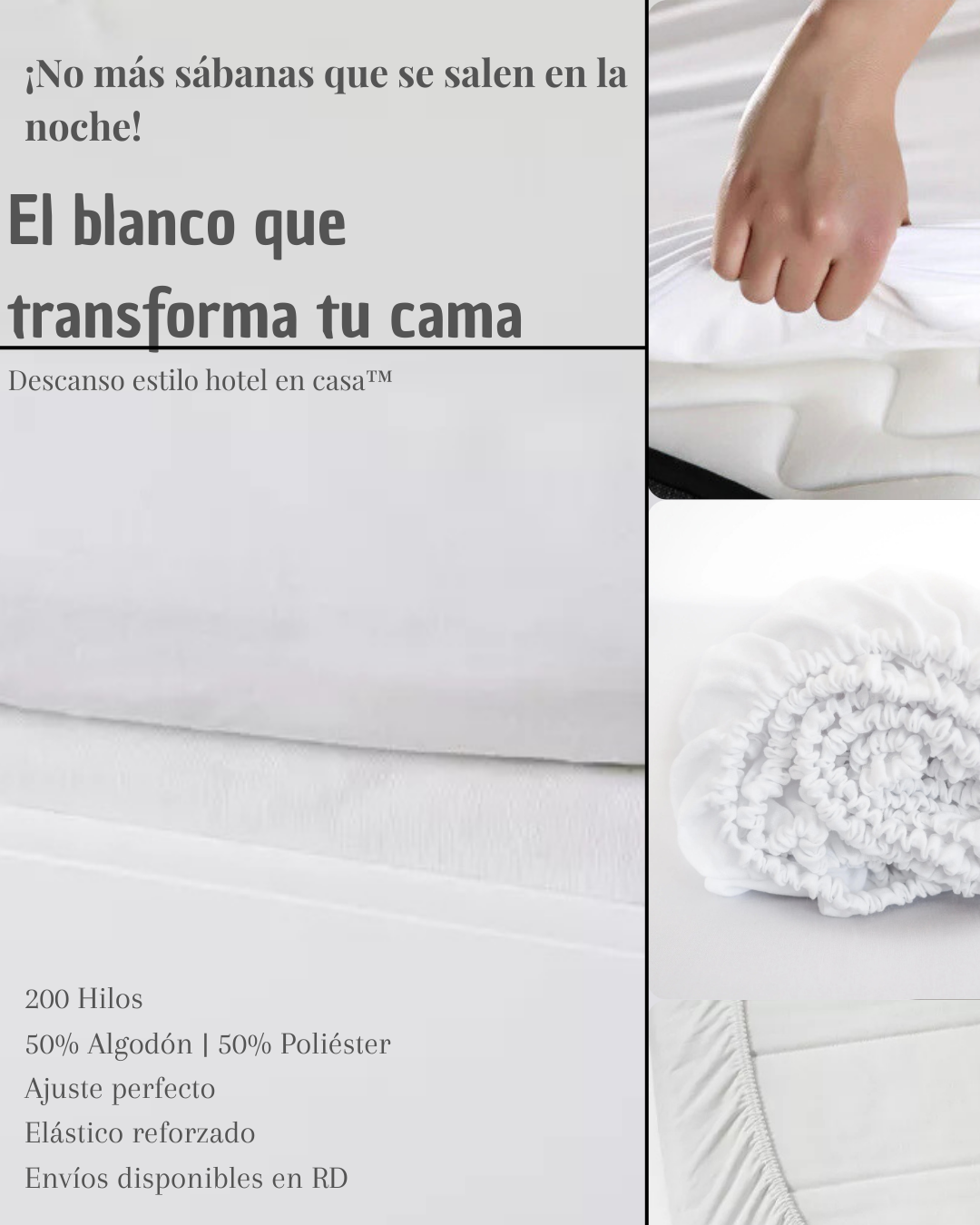 Combo Edredón + Sábana Bajera + 2 Tapas de Almohada™